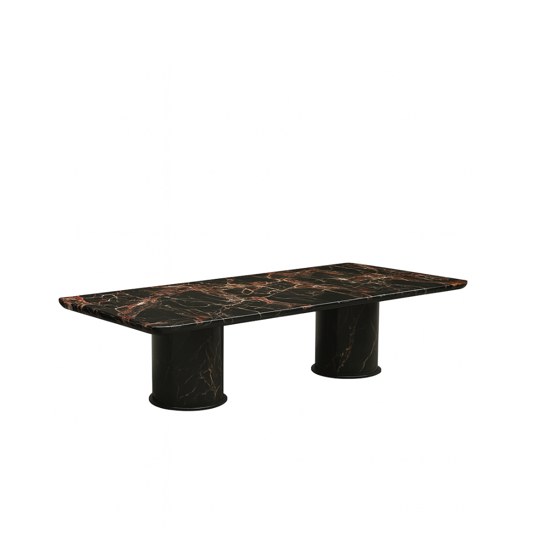 FERINO Rectangular  Black Rose Dining Table Premium