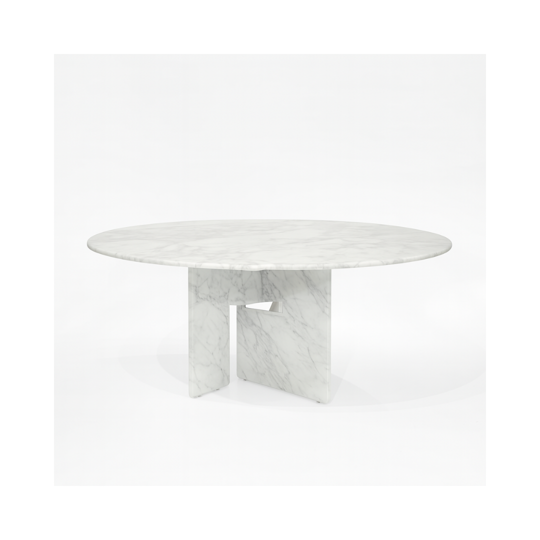 NIKO Round Carrara Dining Table Premium