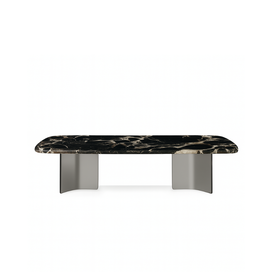 STEFANO Rectangular Black Rose Dining Table Premium