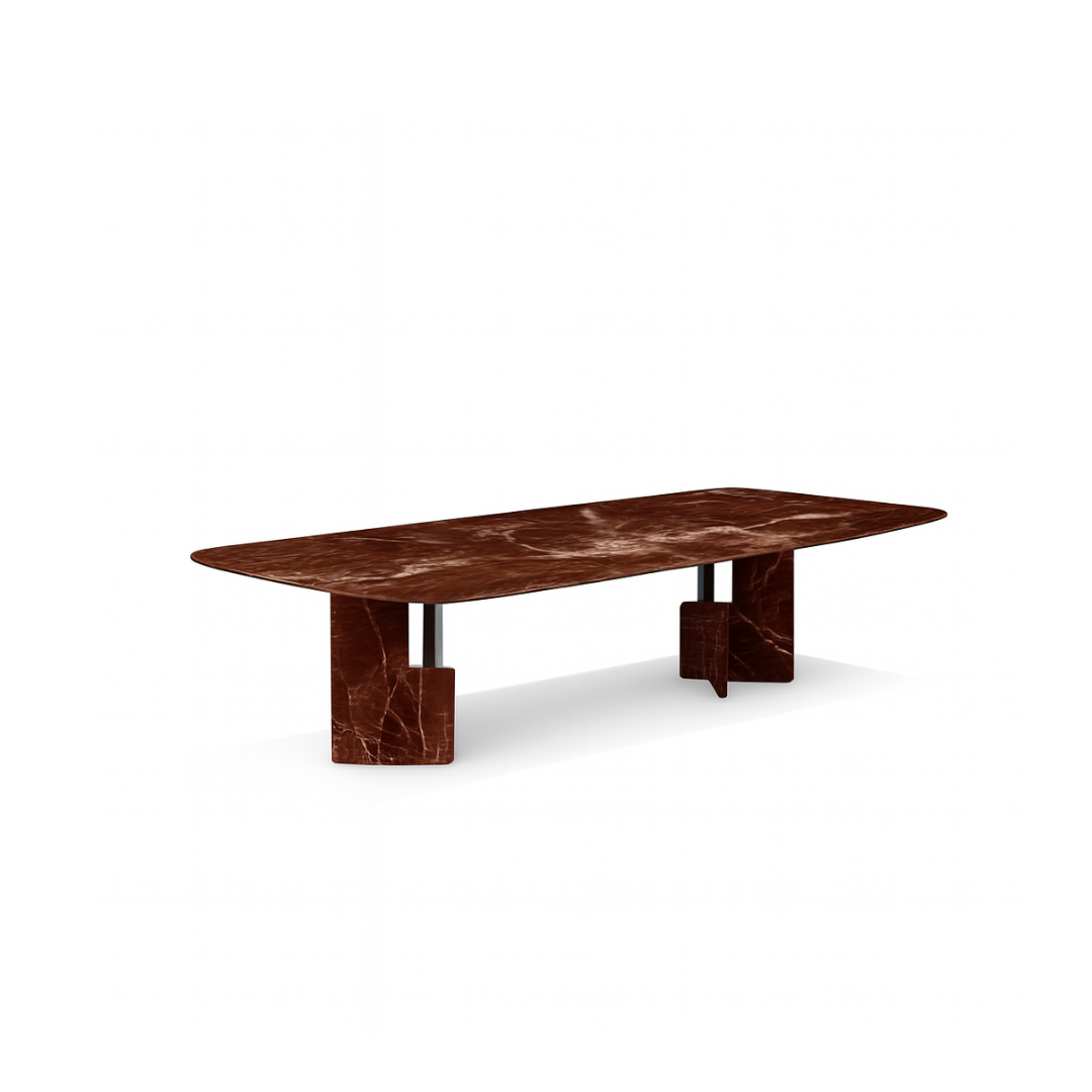 NIKO Rectangular Rosso Levanto Dining Table Premium