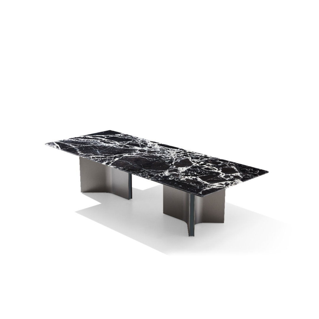 STEFANO Rectangular Bvlgari Black Dining Table Premium