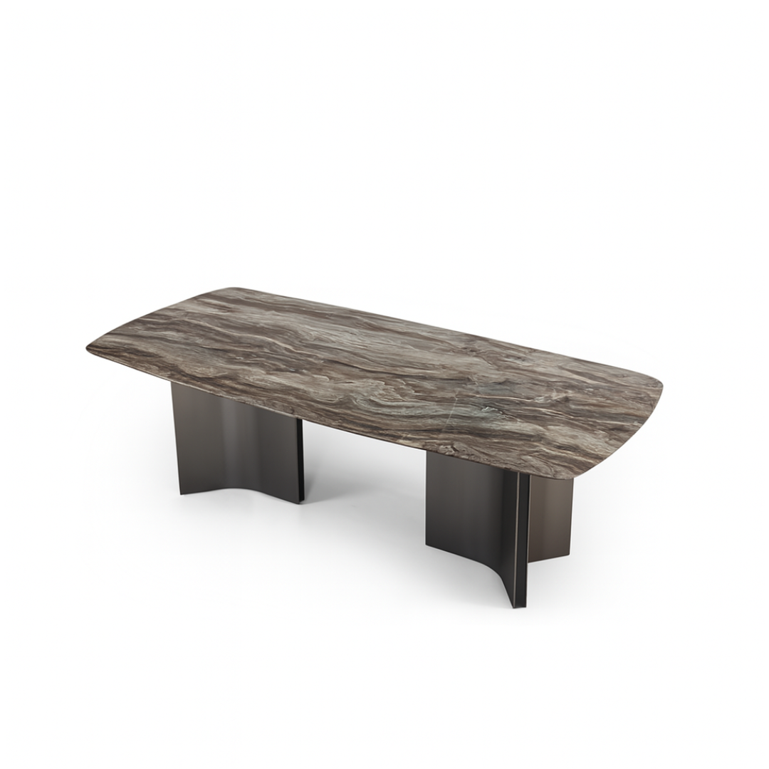 STEFANO Rectangular Grigio Orobico Dining Table Classic