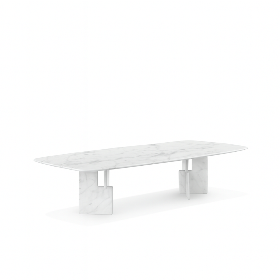 NIKO Rectangular Carrara Dining Table Premium
