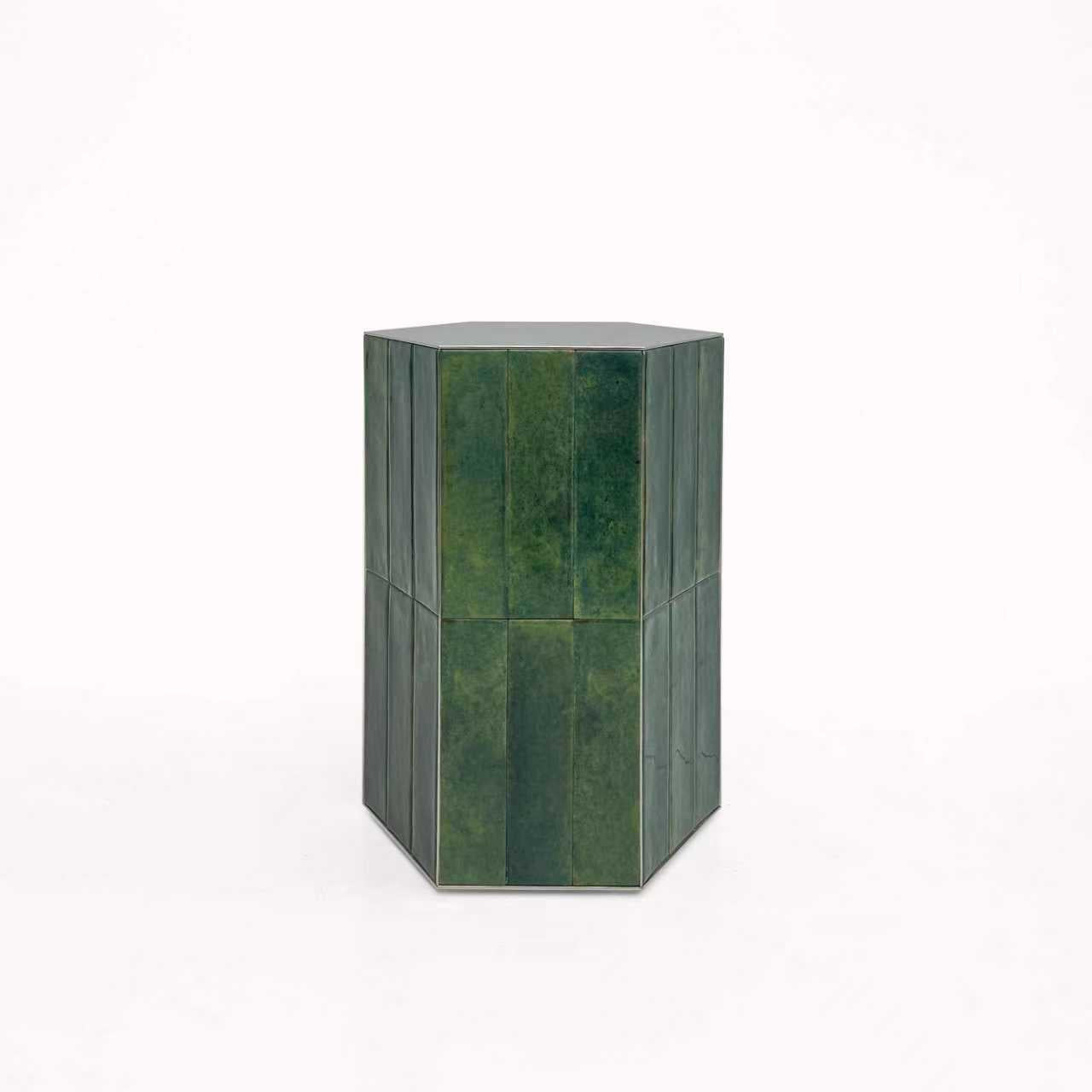 CARSON BLUE SIDE TABLE