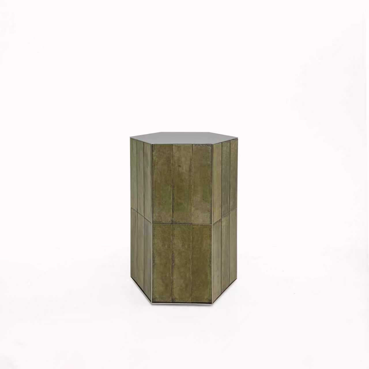 CARSON GREEN SIDE TABLE