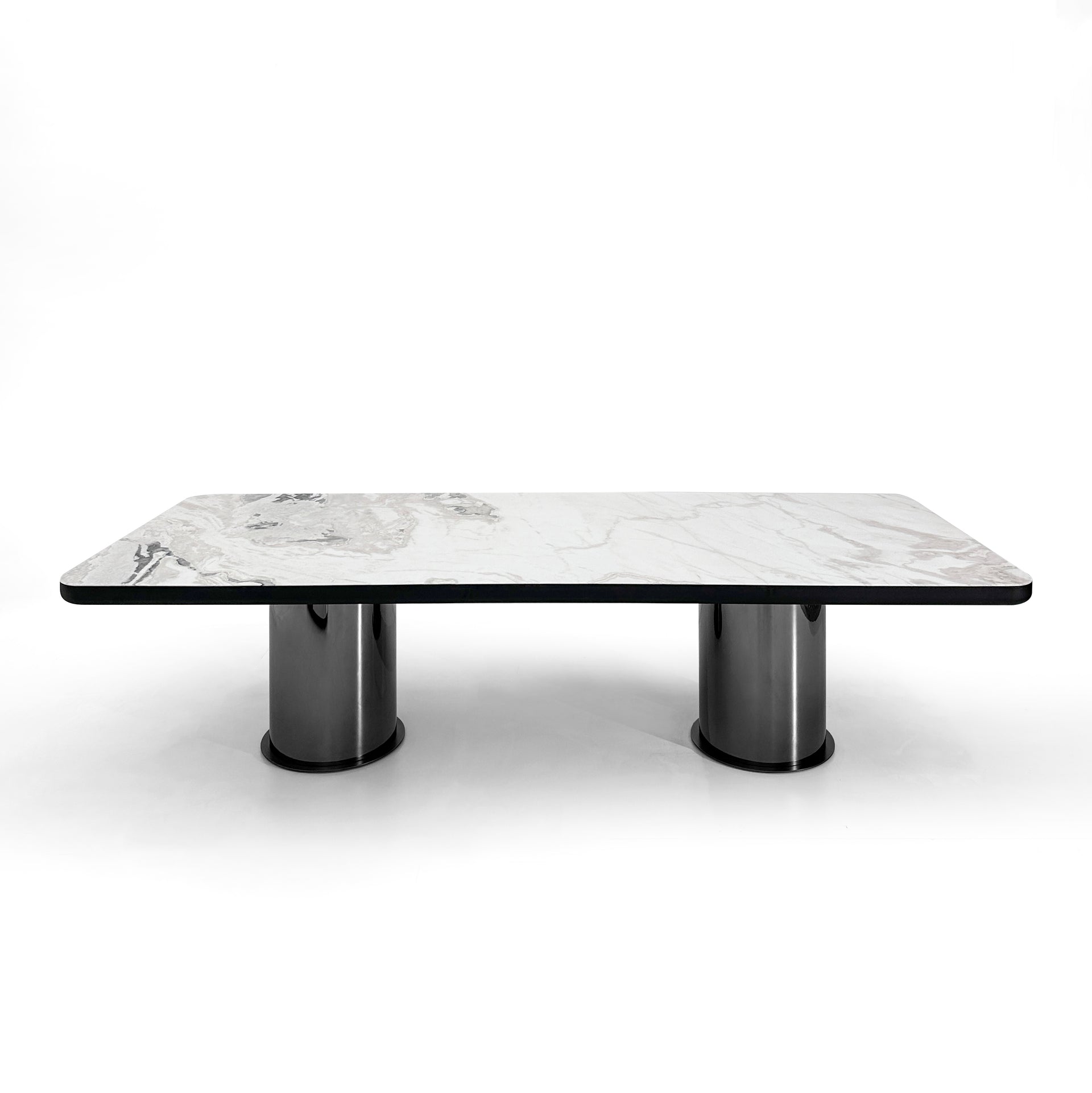 FERINO RECTANGULAR FENDI WHITE DINING TABLE PREMIUM