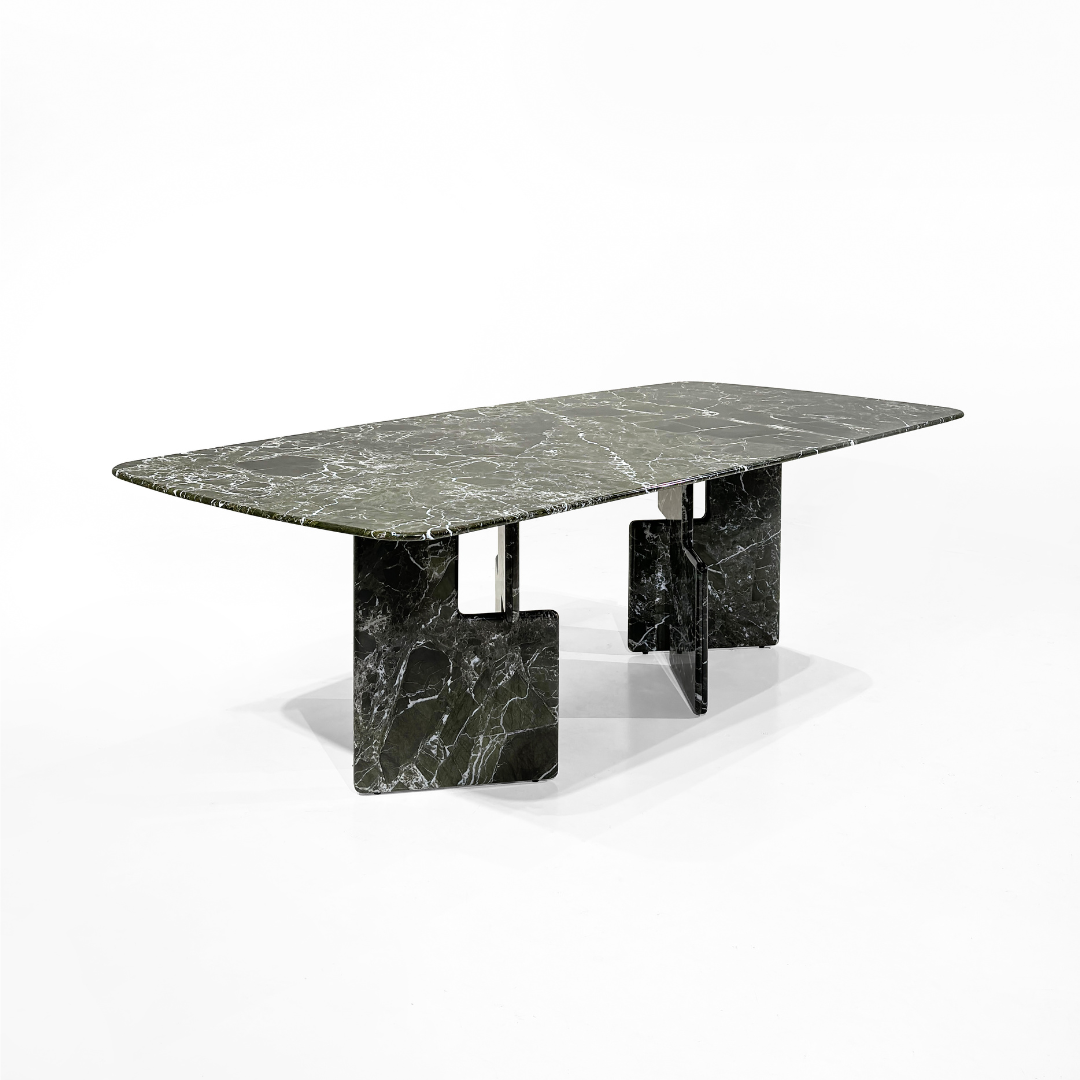 NIKO Rectangular Verde Lepanto Dining Table Premium