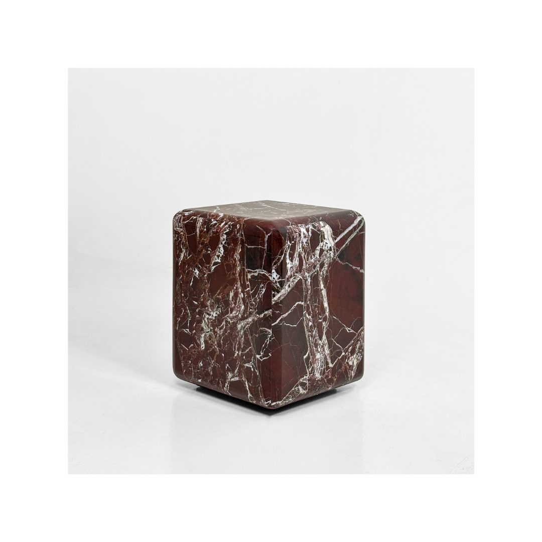 MONOLITH Rosso Levento Side Table Classic