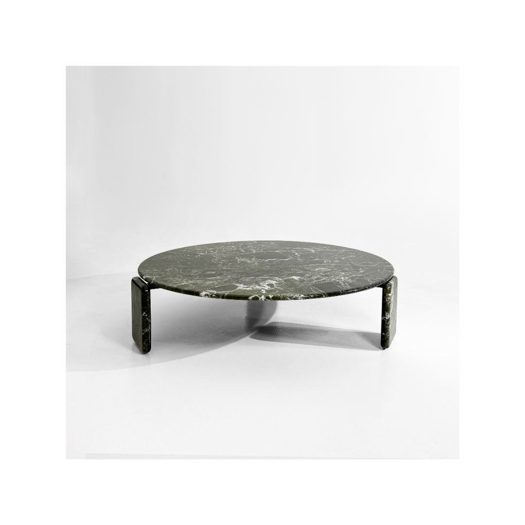 CORVELLI Round Verde Lepanto Coffee Table Premium
