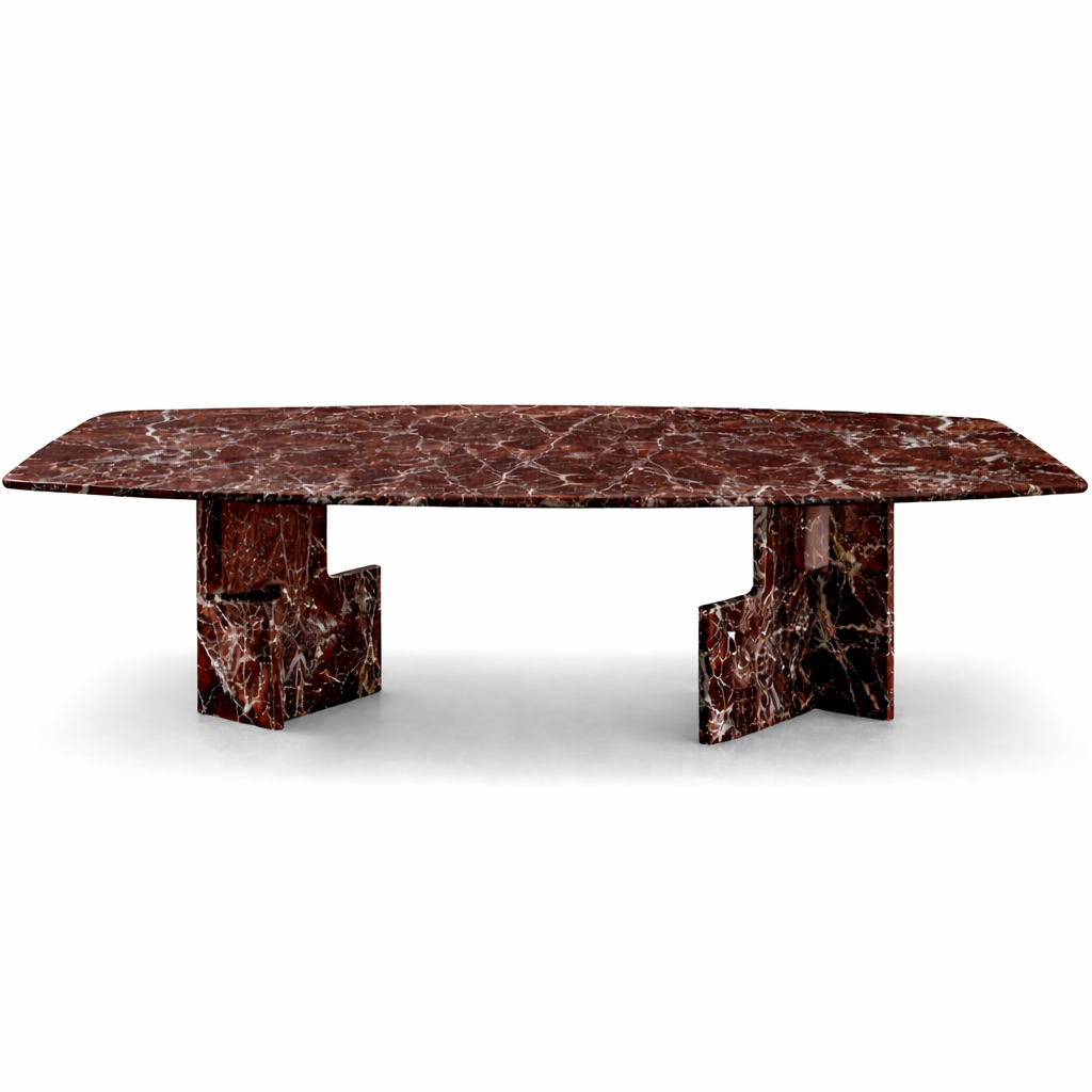 NIKO RECTANGULAR ROSSO LEVANTO DINING TABLE PREMIUM