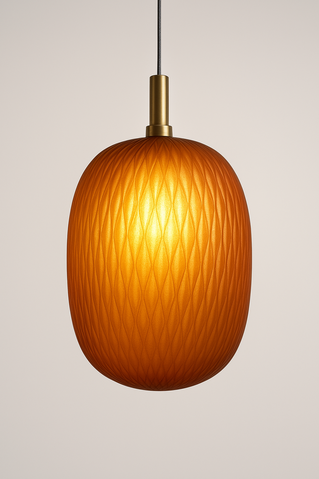 Paolo 85 Amber Pendant Lamp