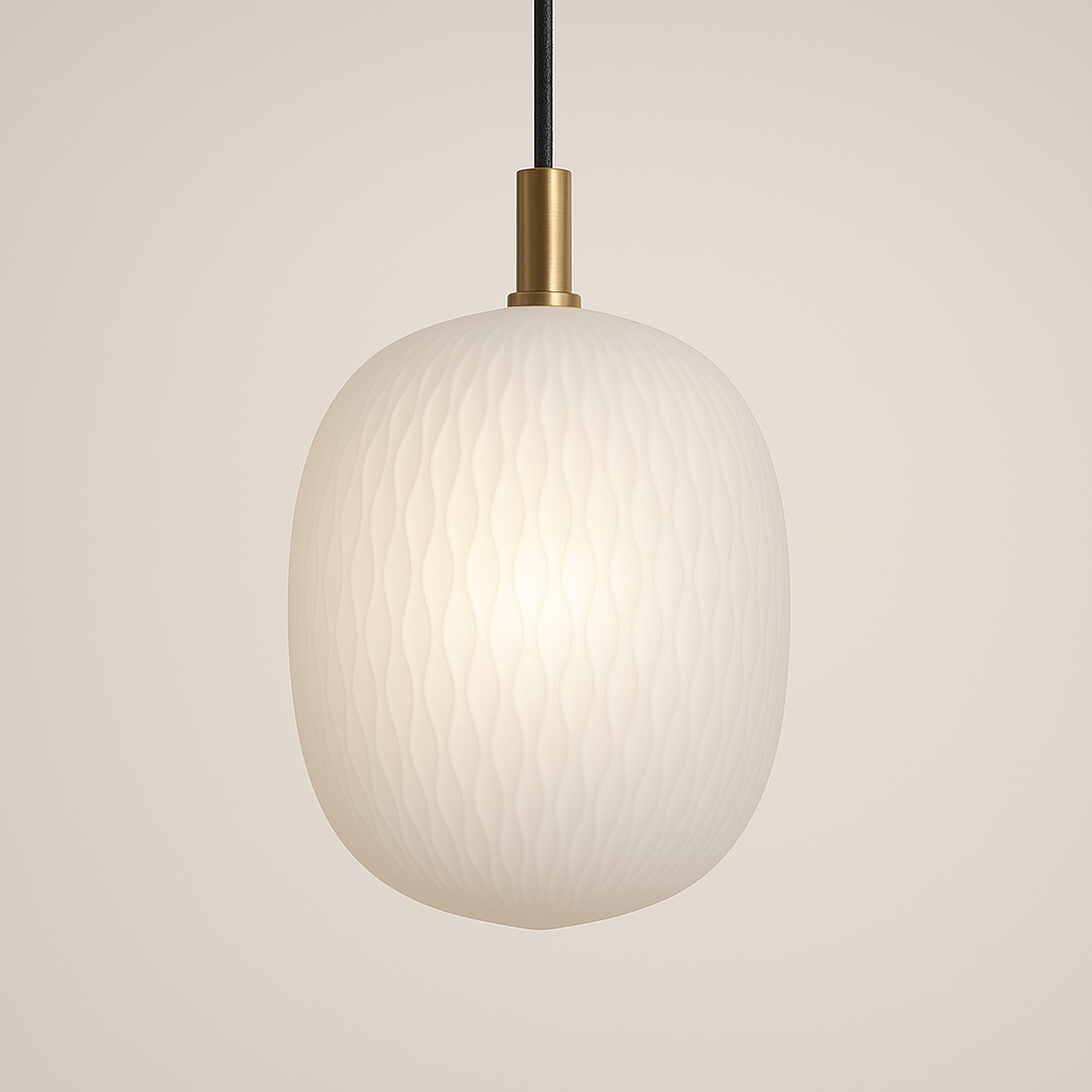 Paolo 85 Matt White Pendant Lamp