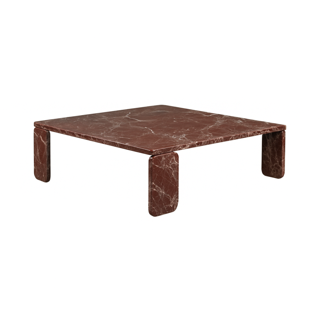 CORVELLI Square Rosso Levento Coffee Table Premium