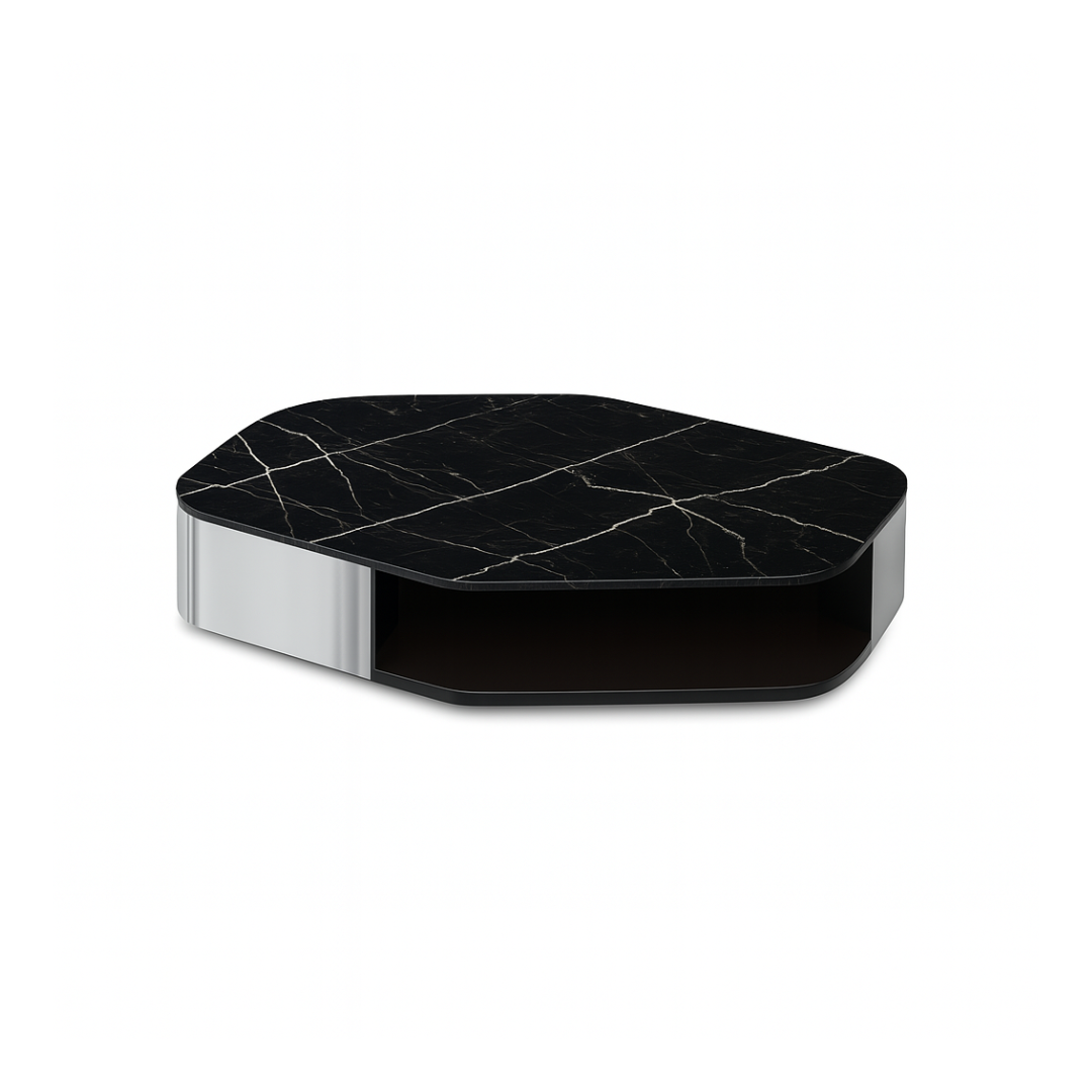 ALVERO Model 2 Bvlgari Black Coffee Table Classic