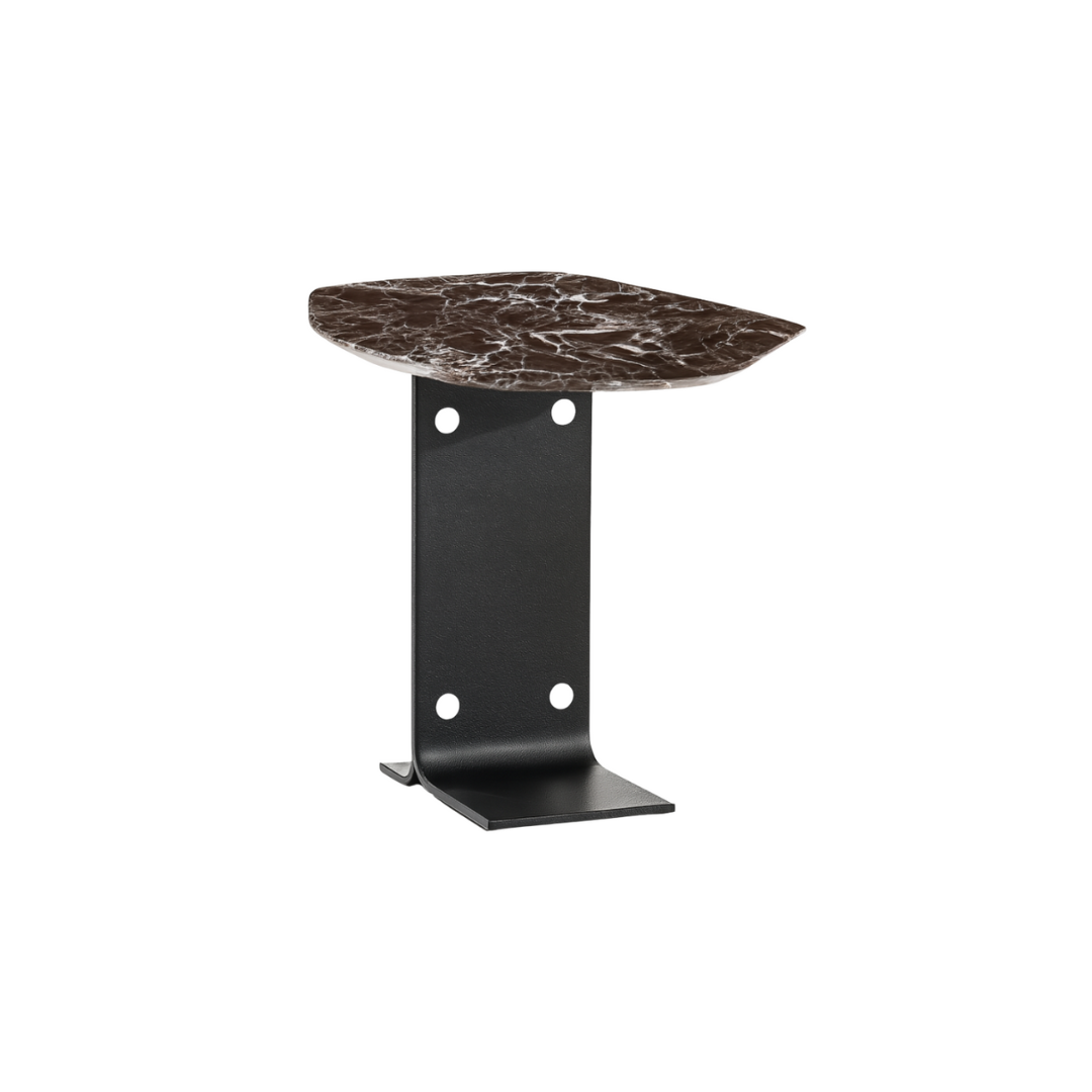ROMA Model 1 Rosso Levento Side Table Premium