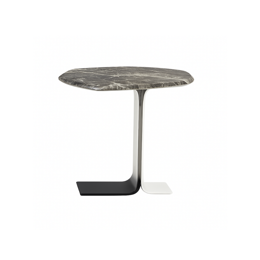 ROMA Model 1 Grigio Orobico Side Table Premium