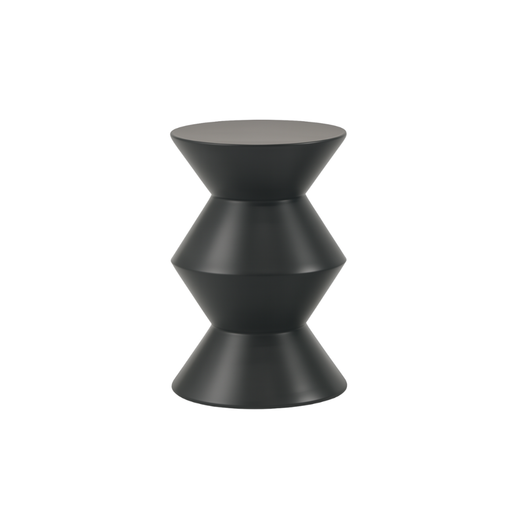 OBLIQUE Mat Dark Grey Side Table Premium
