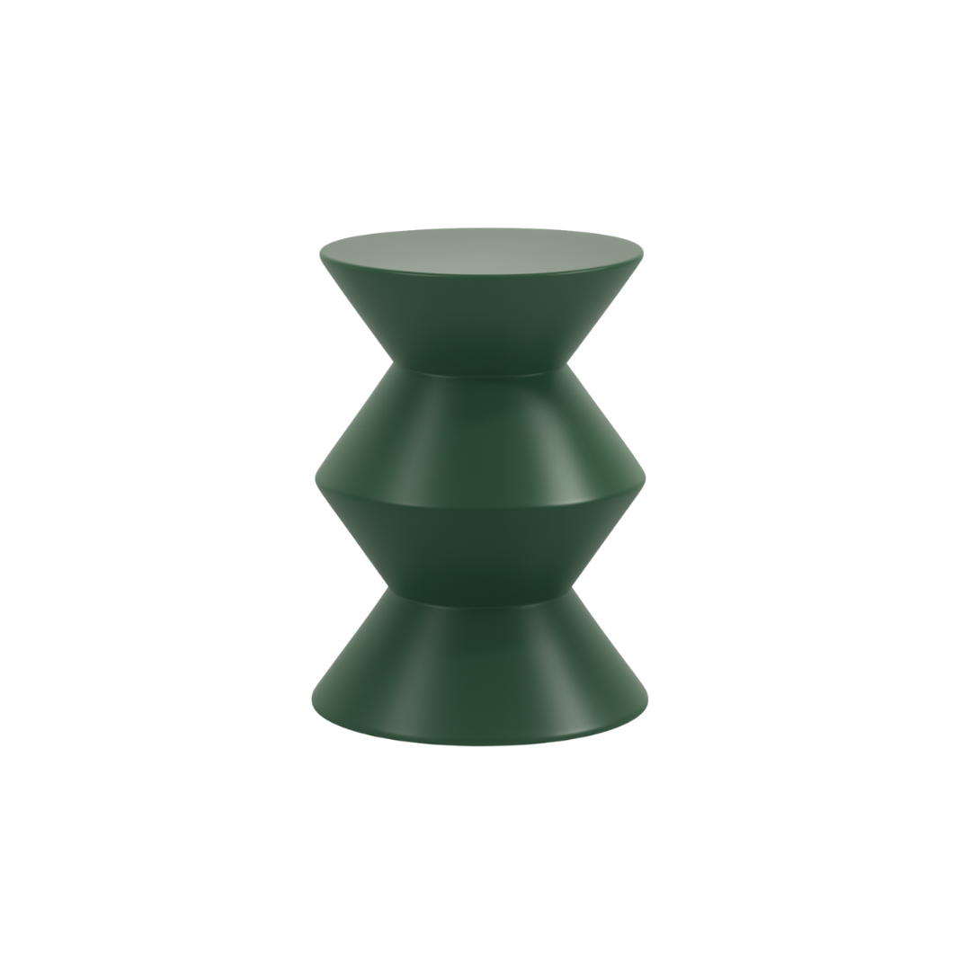 OBLIQUE Mat Army Green Side Table Premium
