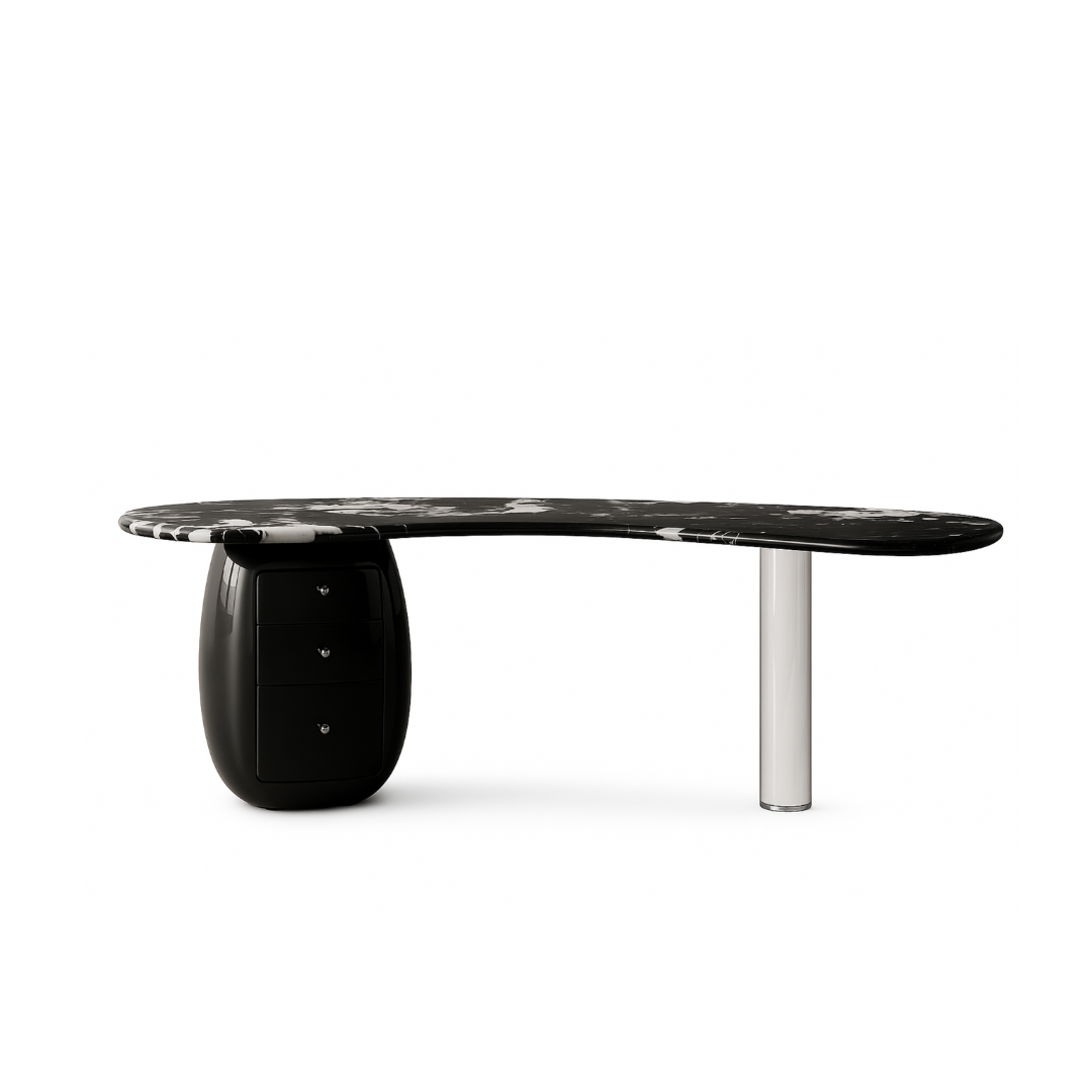 LORENCO Cabinet Writing Desk