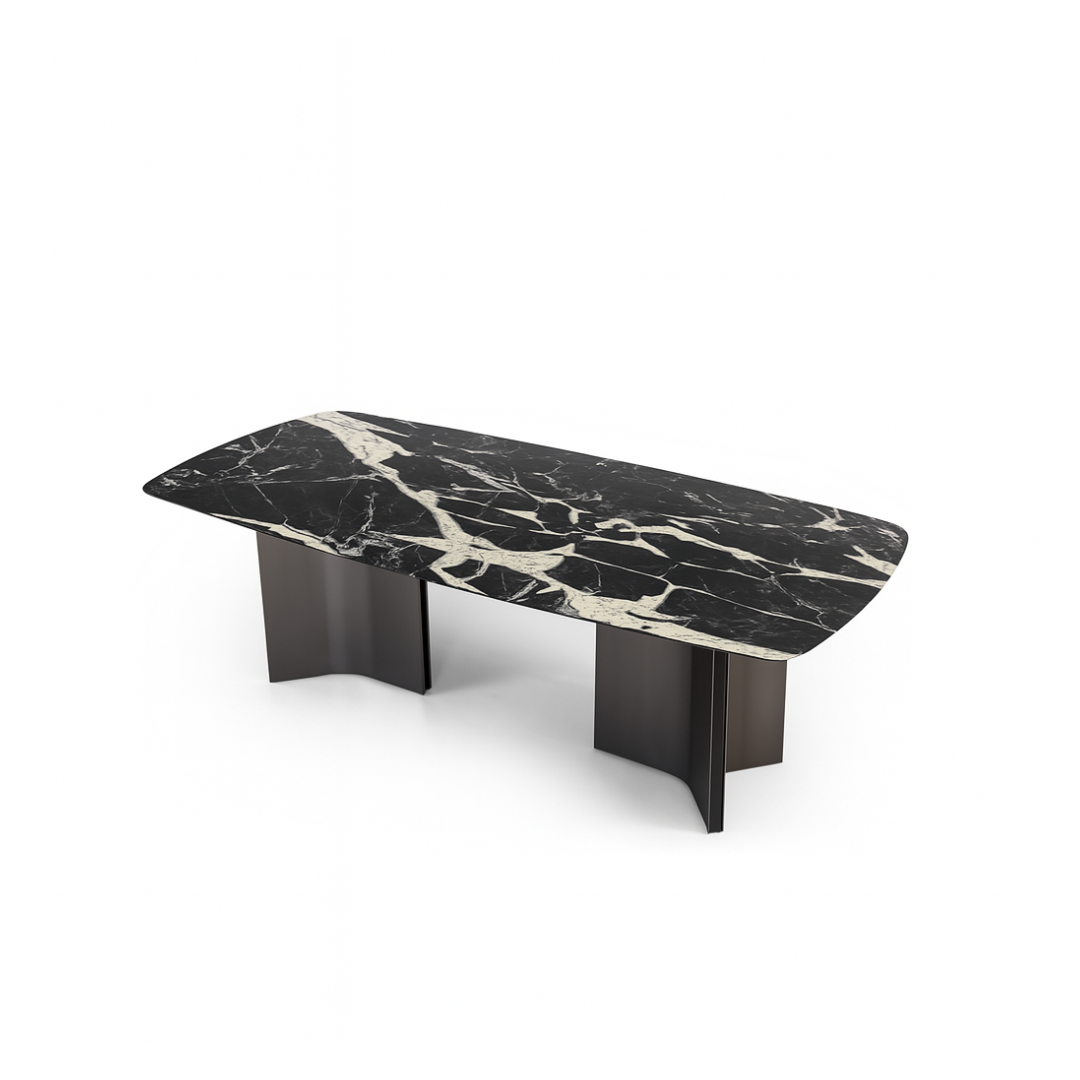 STEFANO Rectangular Bvlgari Black Dining Table Classic